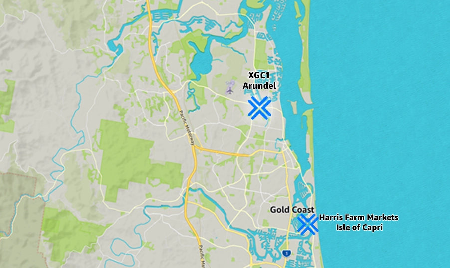 Map of locations
