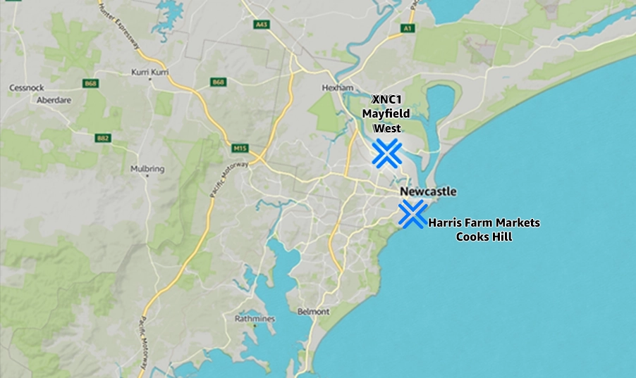 Map of locations